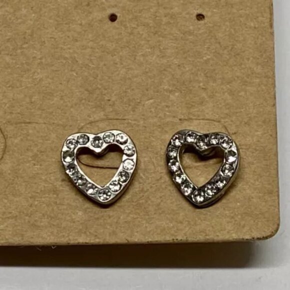 American Eagle Outfitters Earrings AEO Stud Earring Sets 2 Pairs Hearts Studs - Picture 3 of 6
